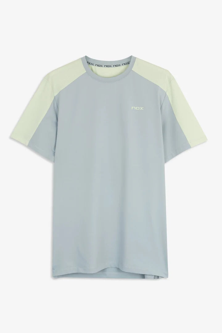 NOX T-shirt sportiva professionale da uomo in Mist Grey