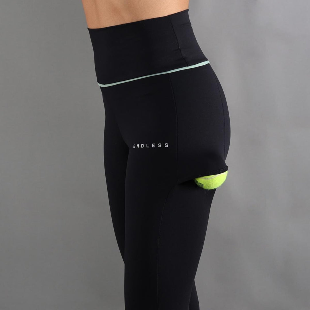 ENDLESS LEGGINS NERO E VERDE