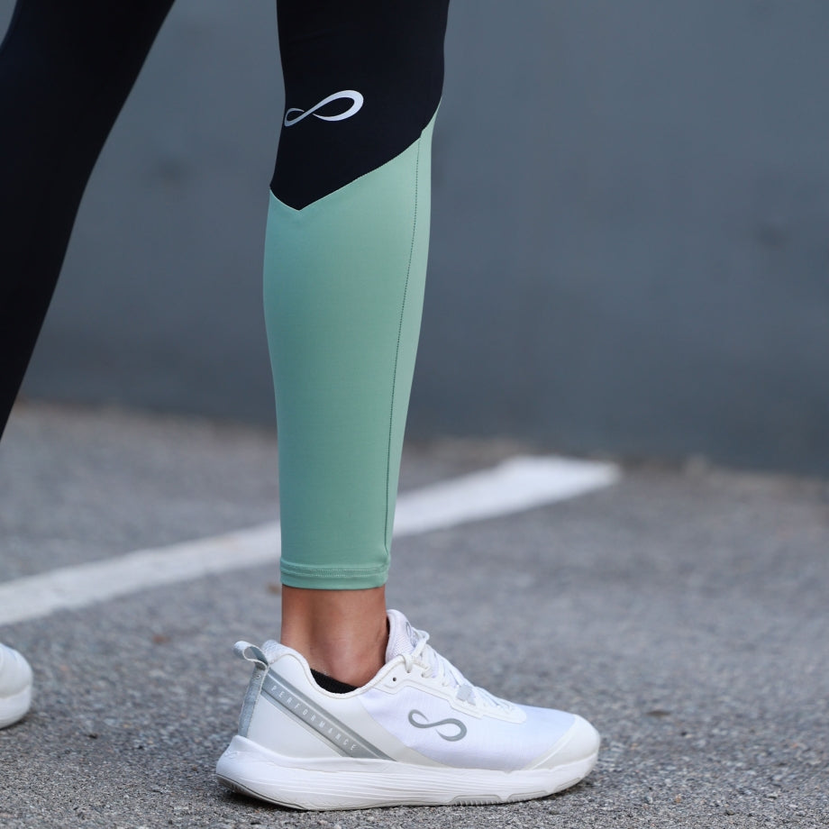 ENDLESS LEGGINS NERO E VERDE
